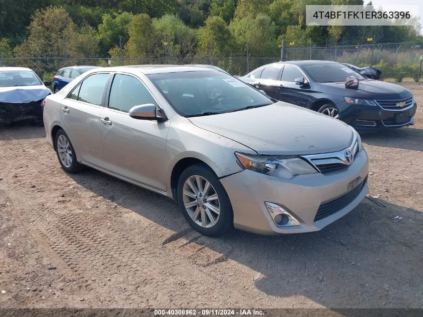 2014 Toyota Camry Xle VIN: 4T4BF1FK1ER363396 Lot: 40308962