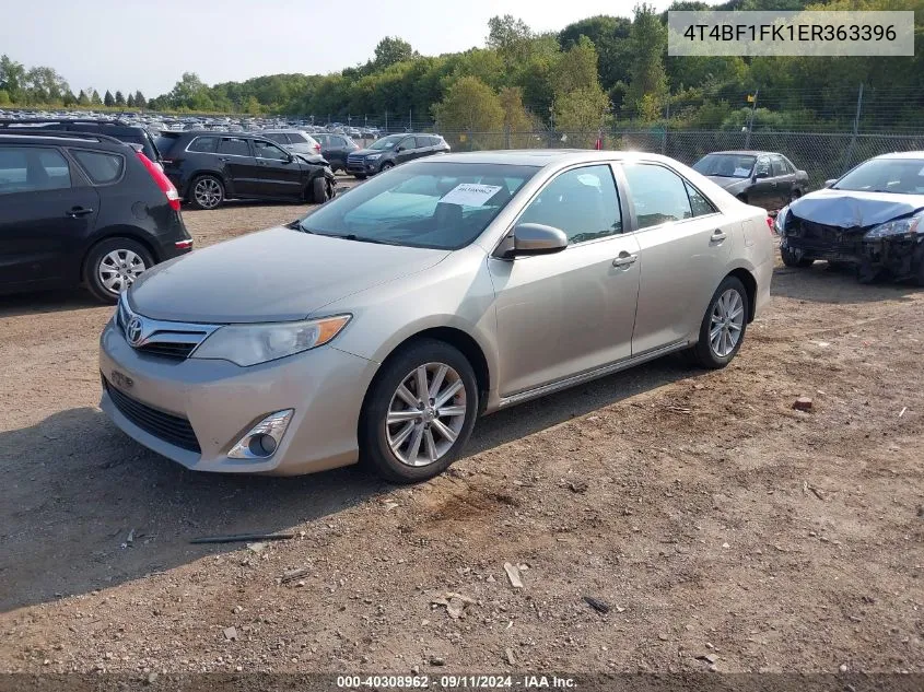 2014 Toyota Camry Xle VIN: 4T4BF1FK1ER363396 Lot: 40308962