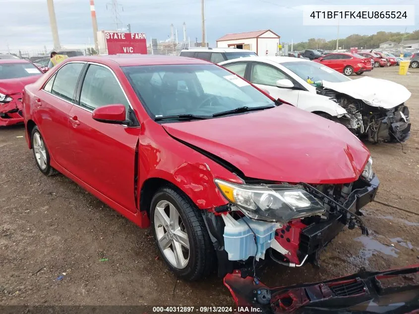 2014 Toyota Camry L/Se/Le/Xle VIN: 4T1BF1FK4EU865524 Lot: 40312897