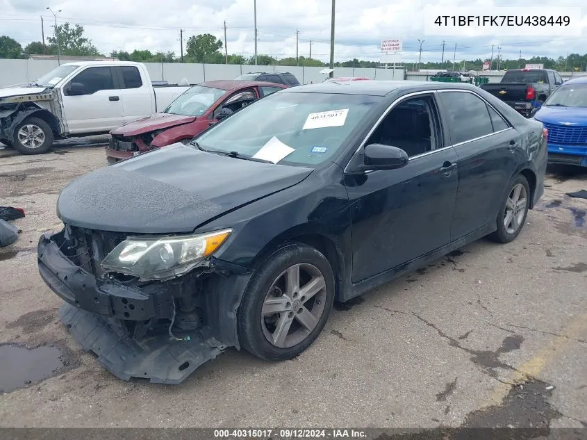 2014 Toyota Camry Se VIN: 4T1BF1FK7EU438449 Lot: 40315017