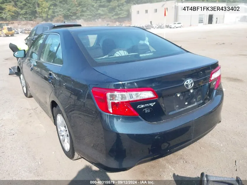 4T4BF1FK3ER433402 2014 Toyota Camry Le