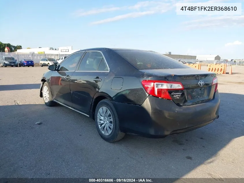 4T4BF1FK2ER368610 2014 Toyota Camry Le