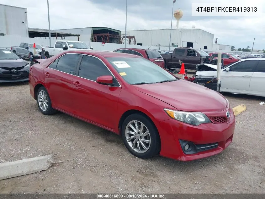 2014 Toyota Camry Le VIN: 4T4BF1FK0ER419313 Lot: 40316899