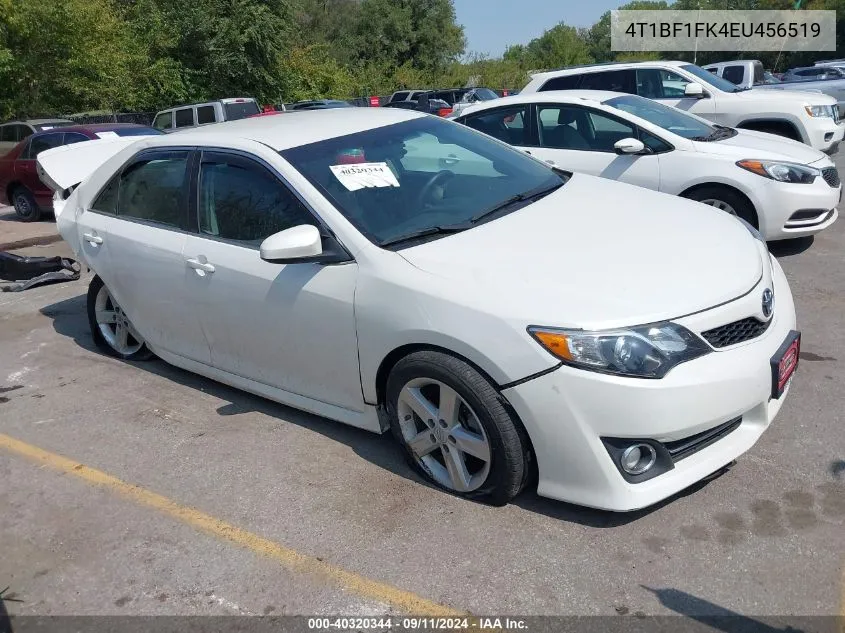 2014 Toyota Camry Se VIN: 4T1BF1FK4EU456519 Lot: 40320344