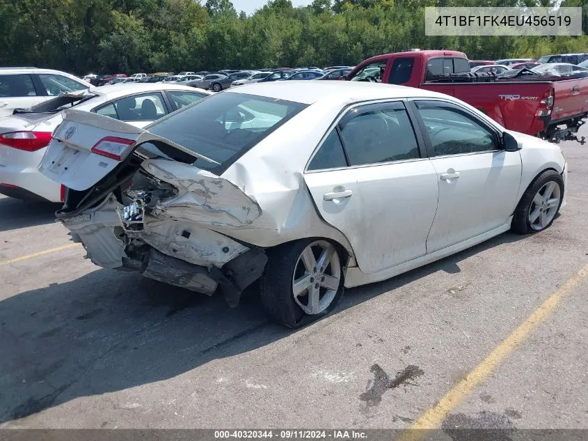 2014 Toyota Camry Se VIN: 4T1BF1FK4EU456519 Lot: 40320344