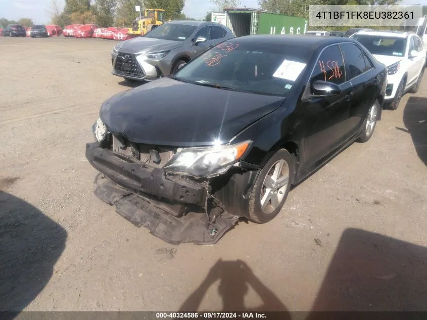 2014 Toyota Camry Se VIN: 4T1BF1FK8EU382361 Lot: 40324586