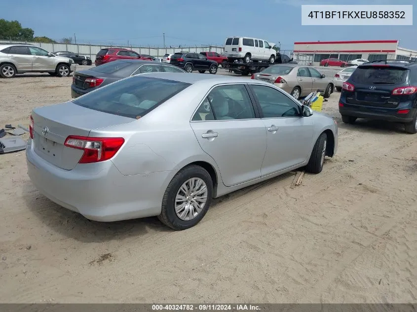 4T1BF1FKXEU858352 2014 Toyota Camry L