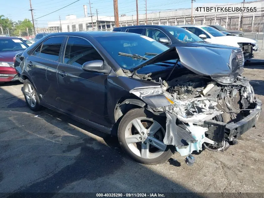 2014 Toyota Camry L/Se/Le/Xle VIN: 4T1BF1FK6EU867565 Lot: 40325290