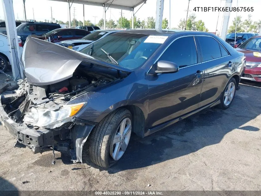 2014 Toyota Camry L/Se/Le/Xle VIN: 4T1BF1FK6EU867565 Lot: 40325290