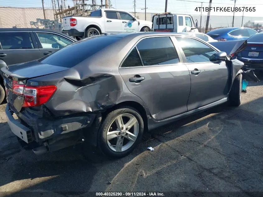 4T1BF1FK6EU867565 2014 Toyota Camry L/Se/Le/Xle