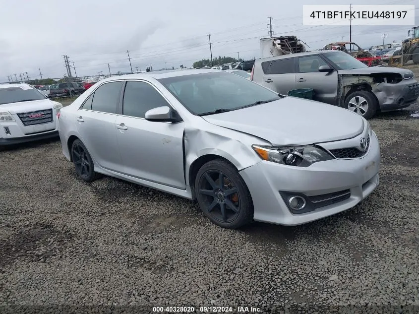 2014 Toyota Camry L/Se/Le/Xle VIN: 4T1BF1FK1EU448197 Lot: 40328020