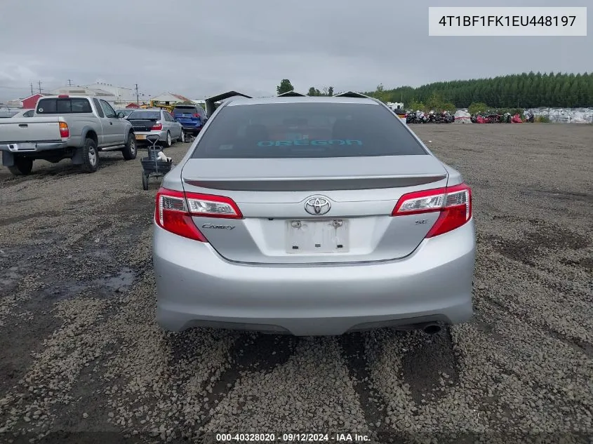 2014 Toyota Camry L/Se/Le/Xle VIN: 4T1BF1FK1EU448197 Lot: 40328020