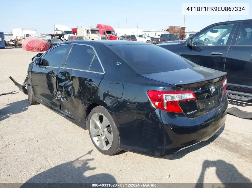 2014 Toyota Camry L/Se/Le/Xle VIN: 4T1BF1FK9EU867334 Lot: 40331628