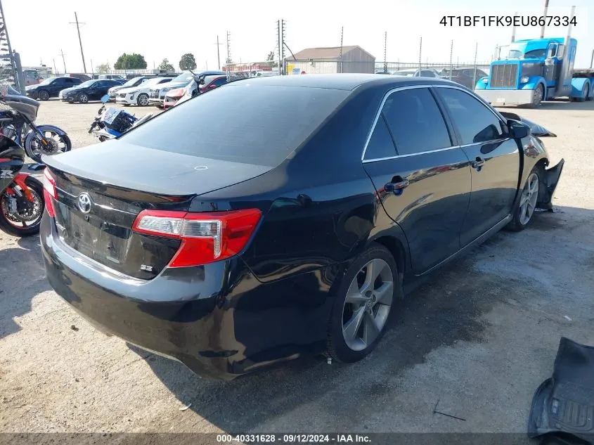 2014 Toyota Camry L/Se/Le/Xle VIN: 4T1BF1FK9EU867334 Lot: 40331628