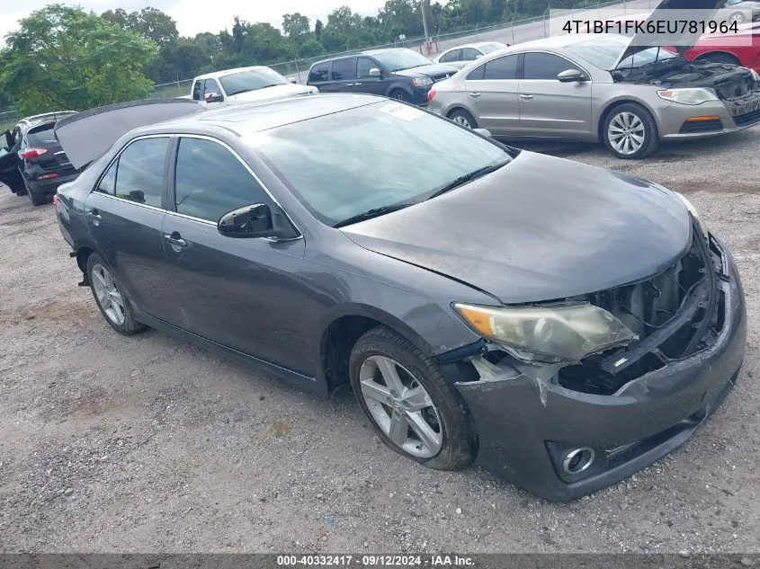 2014 Toyota Camry L/Se/Le/Xle VIN: 4T1BF1FK6EU781964 Lot: 40332417