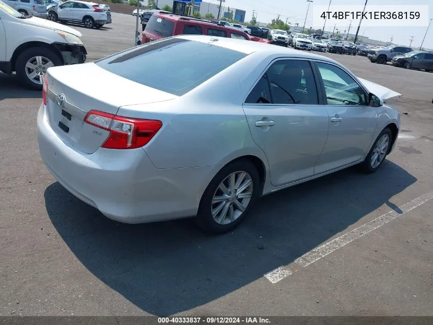 2014 Toyota Camry Xle VIN: 4T4BF1FK1ER368159 Lot: 40333837