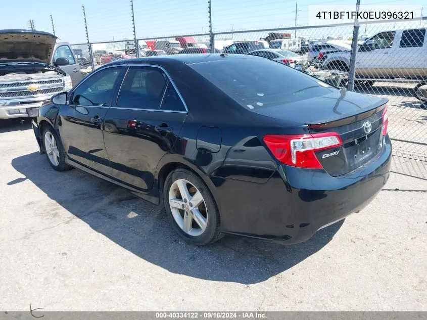 2014 Toyota Camry Se VIN: 4T1BF1FK0EU396321 Lot: 40334122