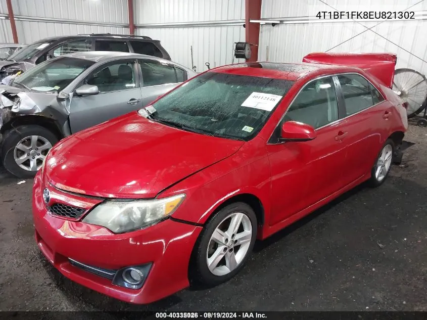 4T1BF1FK8EU821302 2014 Toyota Camry Se