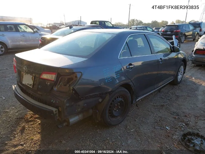 2014 Toyota Camry L/Se/Le/Xle VIN: 4T4BF1FK8ER393835 Lot: 40341004