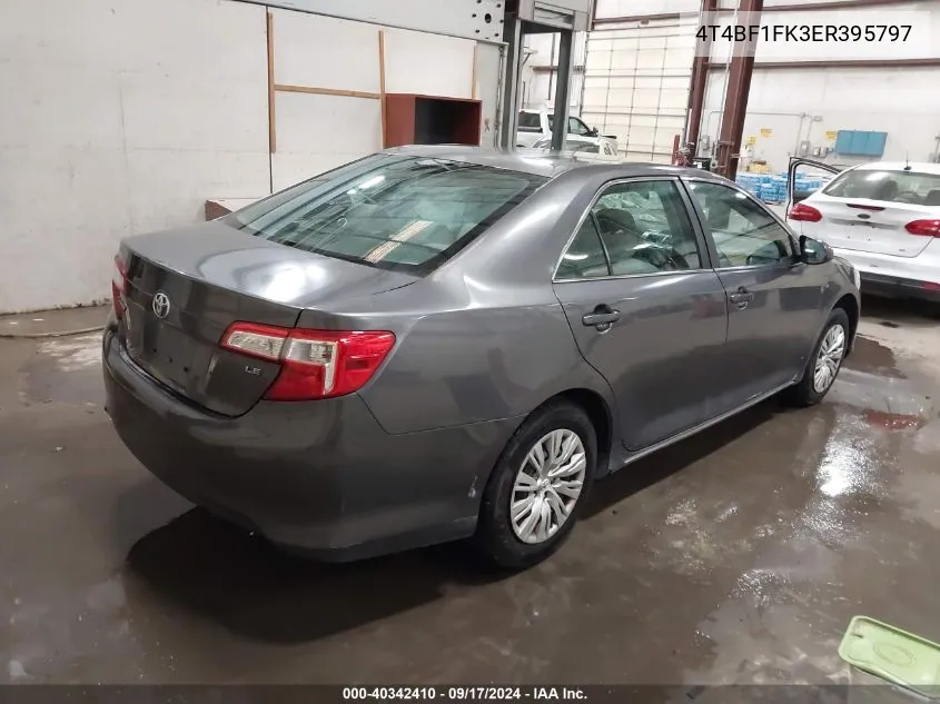 2014 Toyota Camry Le VIN: 4T4BF1FK3ER395797 Lot: 40342410