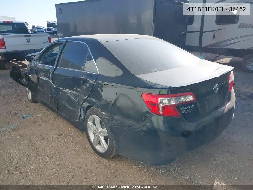 2014 Toyota Camry L/Se/Le/Xle VIN: 4T1BF1FK0EU436462 Lot: 40345607