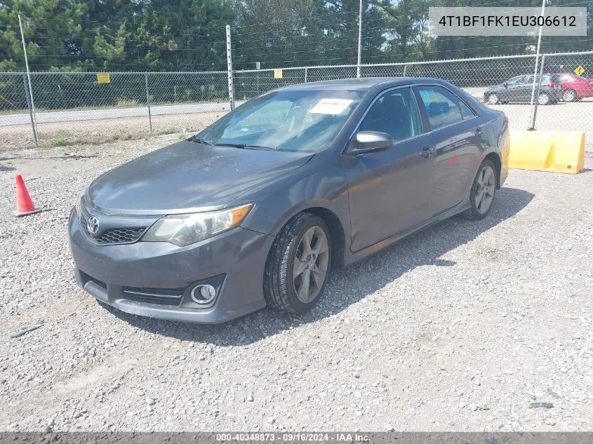 2014 Toyota Camry Se Sport VIN: 4T1BF1FK1EU306612 Lot: 40348873