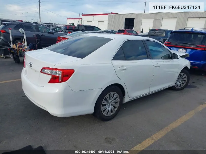 4T1BF1FK6EU347124 2014 Toyota Camry Le