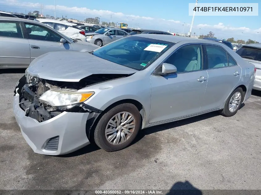 2014 Toyota Camry Le VIN: 4T4BF1FK4ER410971 Lot: 40350052