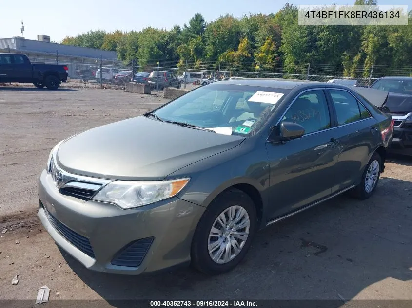 4T4BF1FK8ER436134 2014 Toyota Camry Le