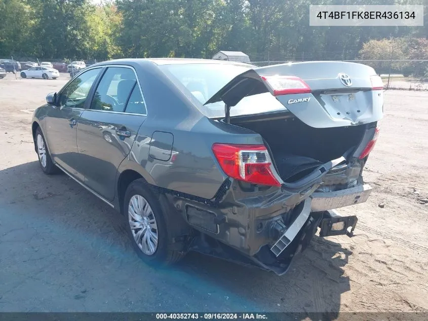 2014 Toyota Camry Le VIN: 4T4BF1FK8ER436134 Lot: 40352743