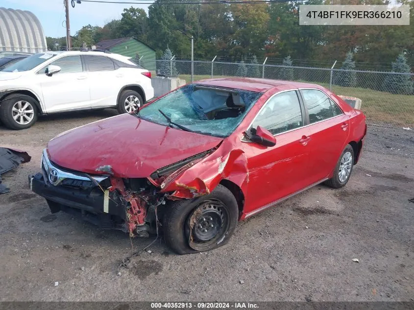 2014 Toyota Camry Le VIN: 4T4BF1FK9ER366210 Lot: 40352913