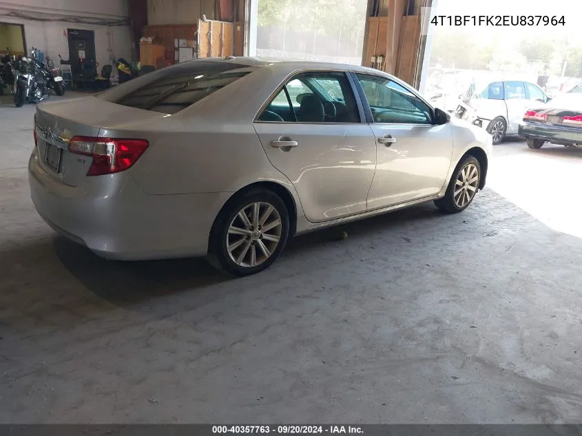 2014 Toyota Camry Xle VIN: 4T1BF1FK2EU837964 Lot: 40357763