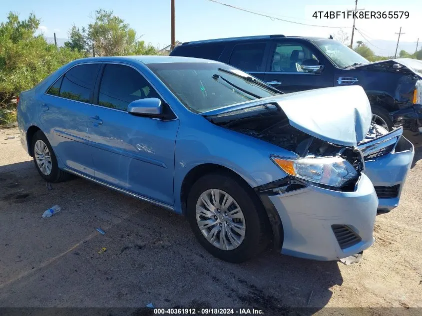 2014 Toyota Camry L/Se/Le/Xle VIN: 4T4BF1FK8ER365579 Lot: 40361912