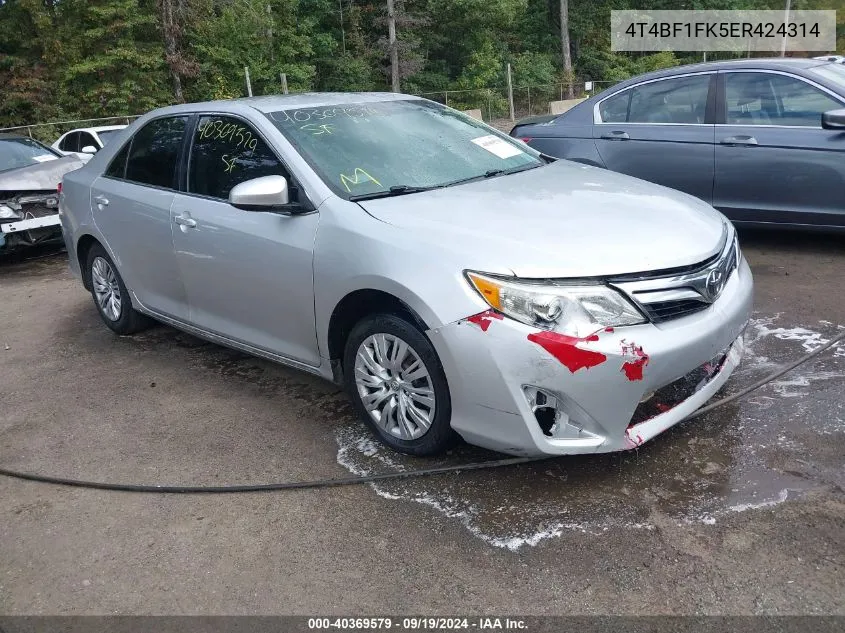 4T4BF1FK5ER424314 2014 Toyota Camry Le