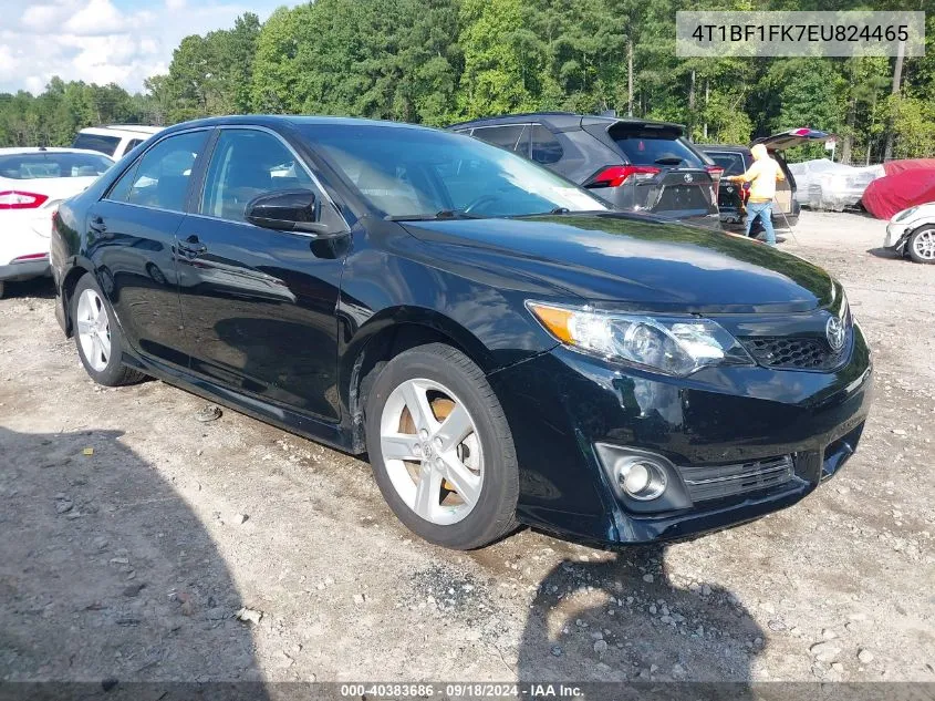 2014 Toyota Camry Se VIN: 4T1BF1FK7EU824465 Lot: 40383686