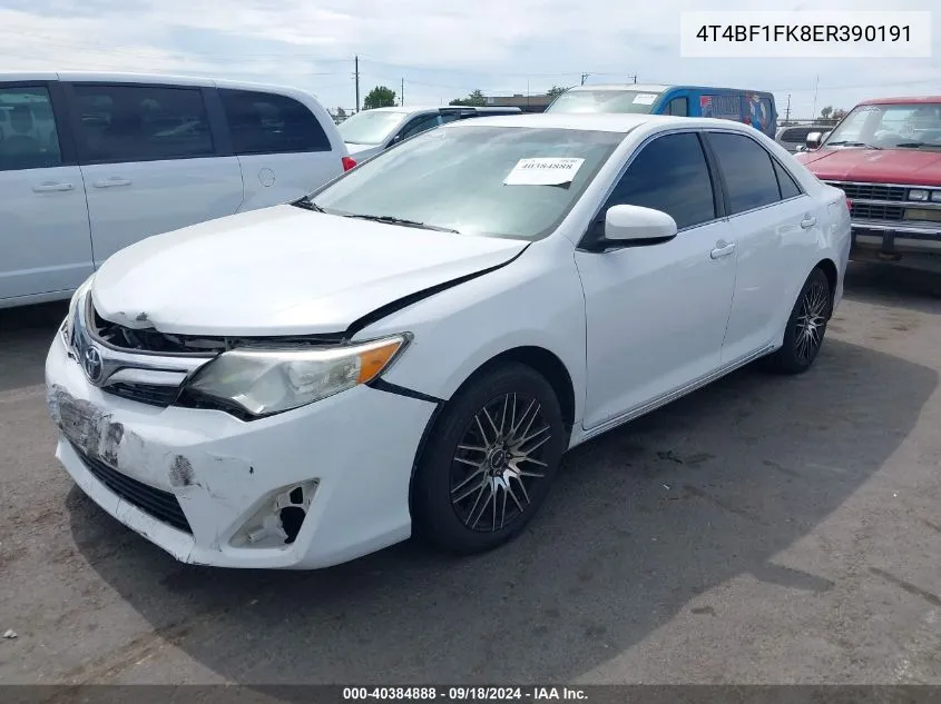 4T4BF1FK8ER390191 2014 Toyota Camry Le