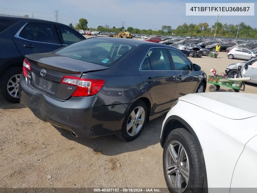 2014 Toyota Camry Se VIN: 4T1BF1FK1EU368687 Lot: 40387157