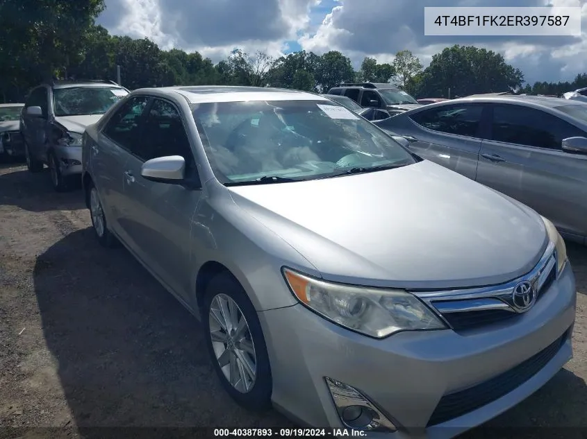 4T4BF1FK2ER397587 2014 Toyota Camry Xle