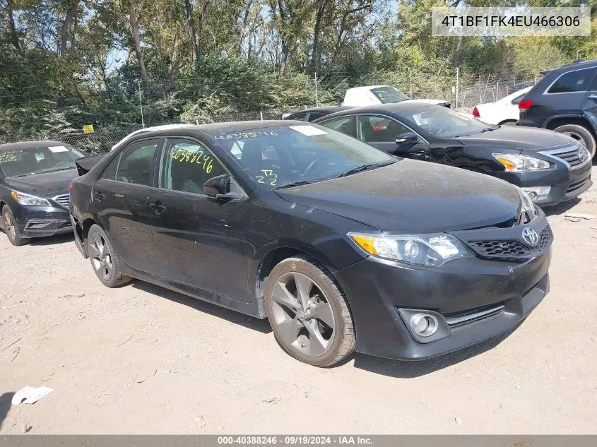 2014 Toyota Camry Se Sport VIN: 4T1BF1FK4EU466306 Lot: 40388246