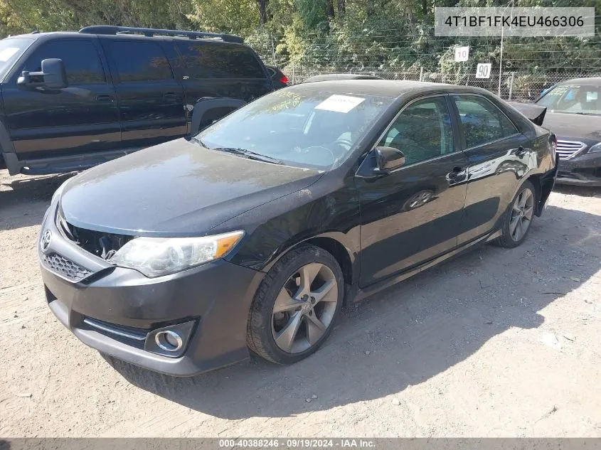 2014 Toyota Camry Se Sport VIN: 4T1BF1FK4EU466306 Lot: 40388246