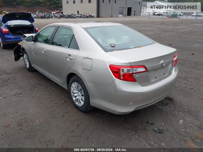 4T4BF1FK8ER354985 2014 Toyota Camry Le