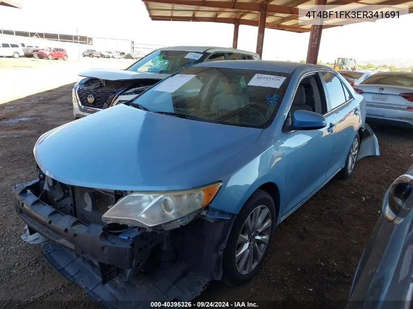 2014 Toyota Camry L/Se/Le/Xle VIN: 4T4BF1FK3ER341691 Lot: 40395326