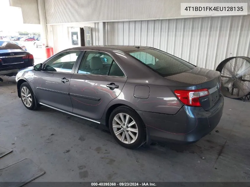 2014 Toyota Camry Hybrid Hybrid/Le/Xle VIN: 4T1BD1FK4EU128135 Lot: 40395368