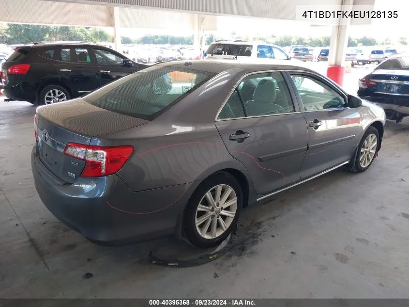 2014 Toyota Camry Hybrid Hybrid/Le/Xle VIN: 4T1BD1FK4EU128135 Lot: 40395368