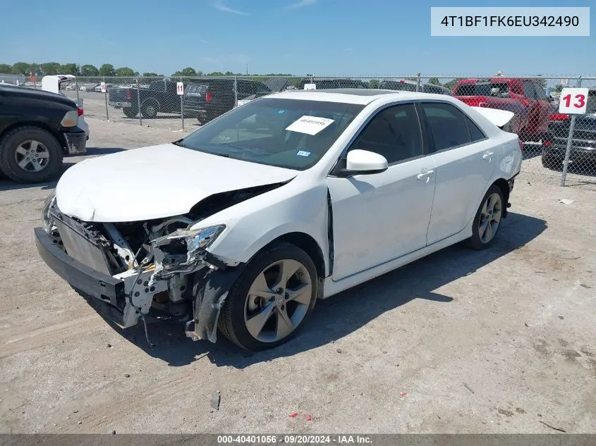 4T1BF1FK6EU342490 2014 Toyota Camry Se Sport