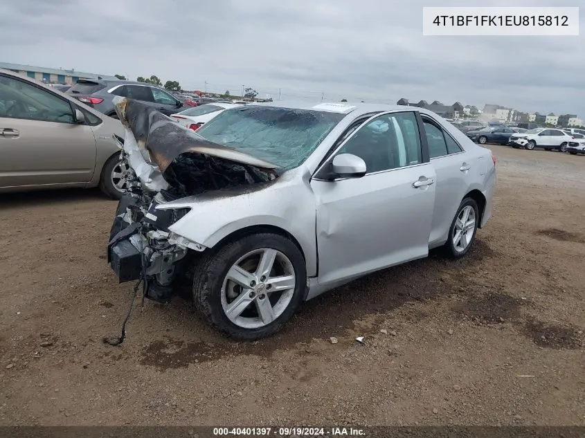 2014 Toyota Camry Se VIN: 4T1BF1FK1EU815812 Lot: 40401397