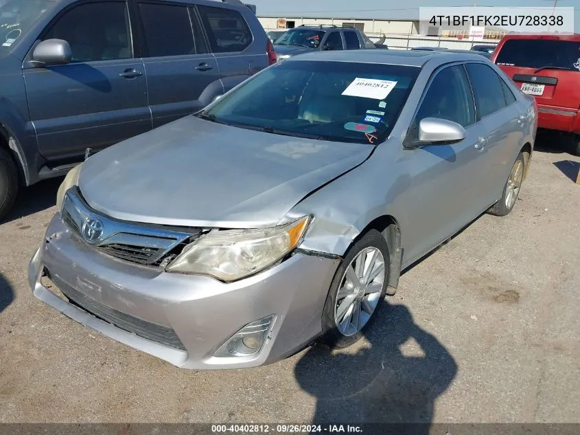 4T1BF1FK2EU728338 2014 Toyota Camry Xle