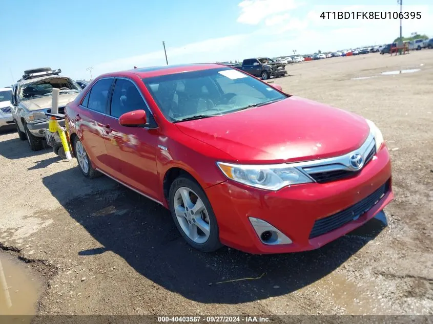 2014 Toyota Camry Hybrid Xle VIN: 4T1BD1FK8EU106395 Lot: 40403567