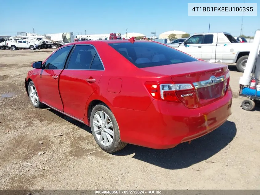 4T1BD1FK8EU106395 2014 Toyota Camry Hybrid Xle