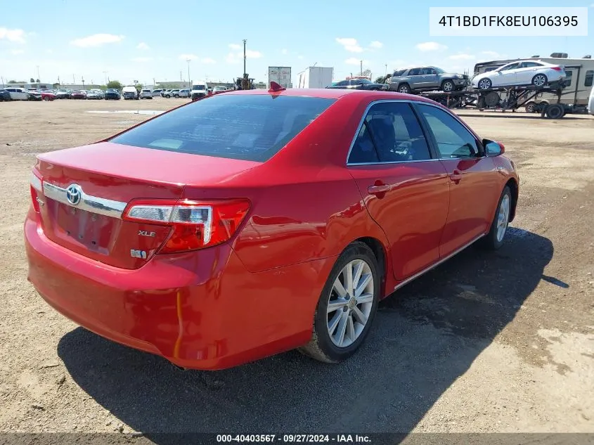 2014 Toyota Camry Hybrid Xle VIN: 4T1BD1FK8EU106395 Lot: 40403567